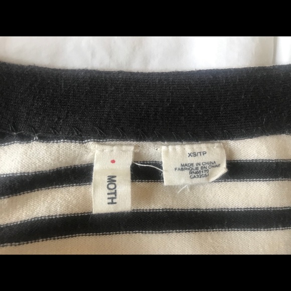 Anthropologie Moth Stripe Cardigan Size XS /TP - Picture 4 of 5